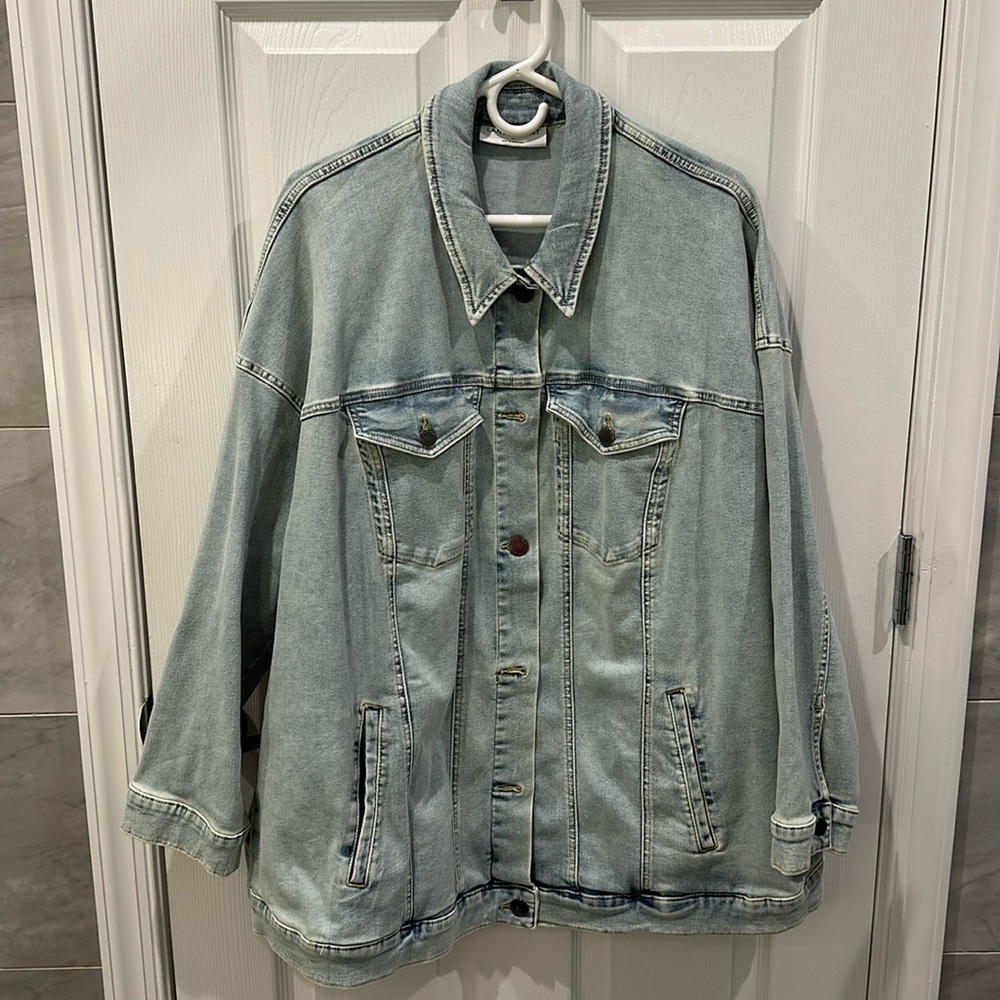 Lane Bryant Faded Denim Jacket. Size 18